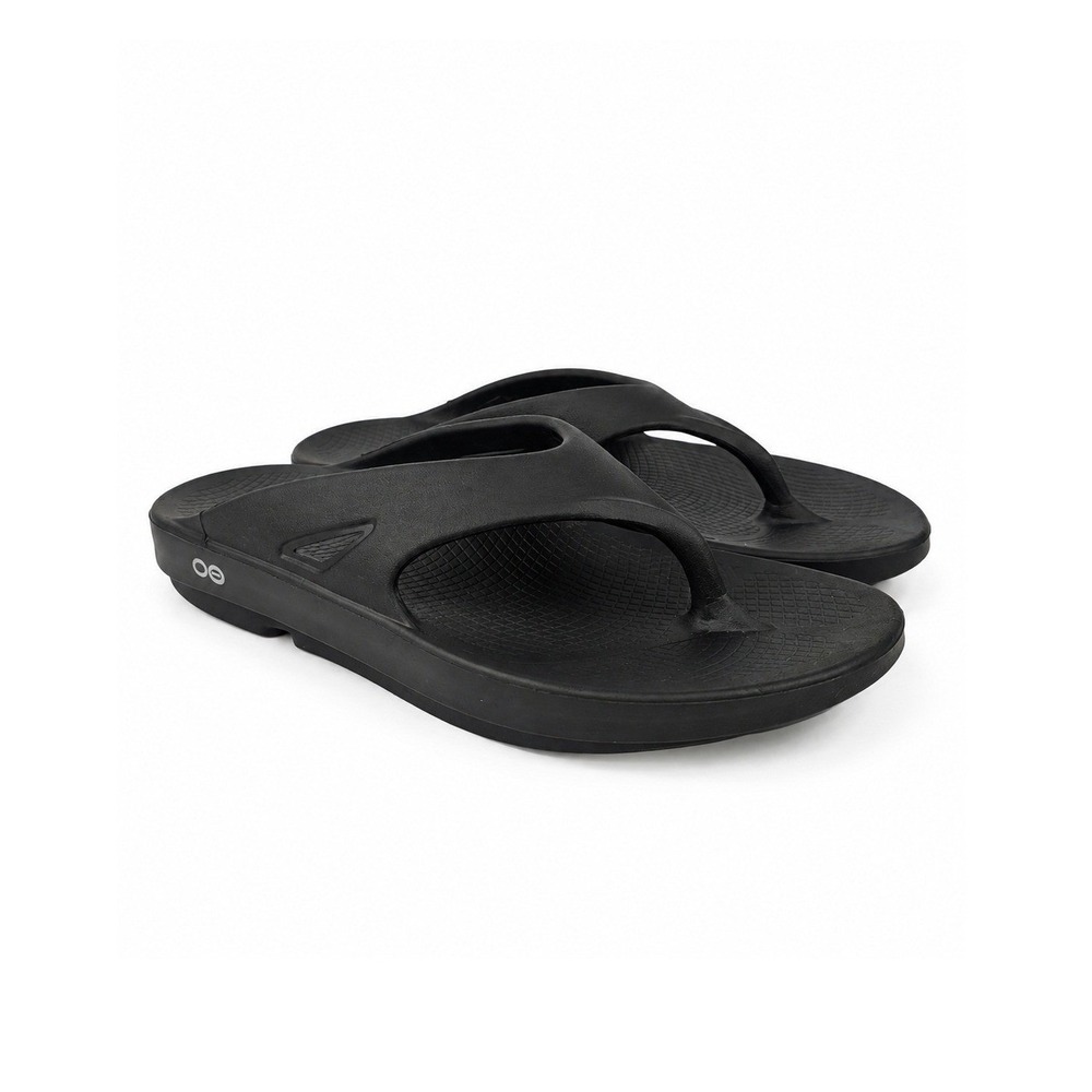 Oofos OOriginal Recovery Sandals Black Mens Flip Flops Size 13